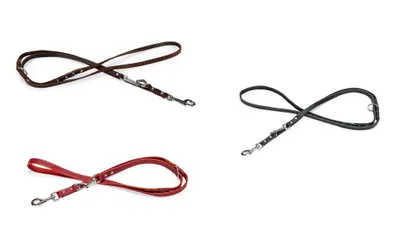 Produktbild von Karlie Leder Führleine Rondo, Farbe:schwarz, Größe:240 cm x 18 mm
