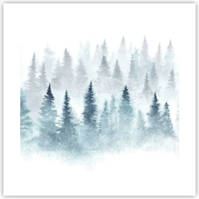 Produktbild von Poster - Poster ohne Rahmen - Bäume Wald Natur - 40x40 cm - Wand Bild - Wanddeko - Wandbilder - Kunstposter - Wandposter - Bilder - Kunstdruck - Wanddekoration - Wandbild - P2XAC40x40-3981