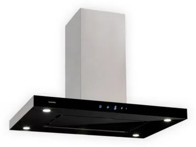 Obrázek produktu pro Klarstein Valeria ostrůvková digestoř - Digestoř, ostrůvková digestoř, 230 W, max. 642 m³/h, 3 stupně výkonu, LED osvětlení, dotykový panel, sklo, ušlechtilá ocel, úsporný, PureAmbience Concept, stříbrný