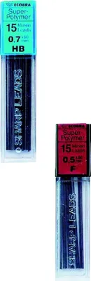 Produktbild von Feinminen Dose mit 15 Minen 0,5mm HB