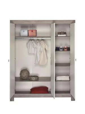 Produktbild von Schardt Schrank Nordic Driftwood mit 3 Türen, H 189 x B 154 x T 53 cm