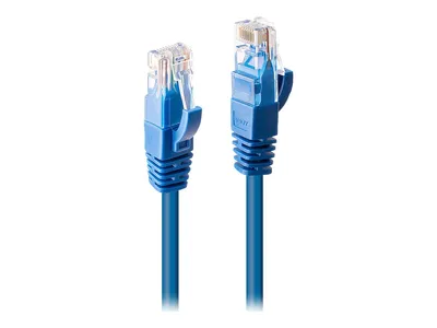 Produktbild von LINDY Patchkabel Cat6 U/UTP blau 0.50m