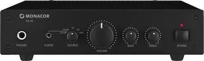 Immagine prodotto di Amplificatore stereo Monacor SA 50, 25 Watt RMS
