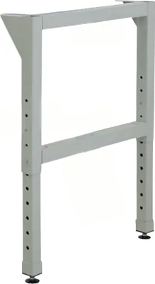 Produktbild von Höhenverstellbarer Vierkantrohr-Fuß für Werkbank Rhino | HxT 60-100x70cm | Komplett verschweißt & pulverbeschichtet | 1 Stück | Lichtgrau