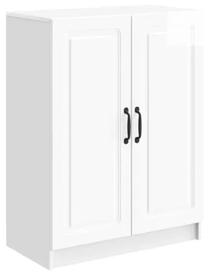 Produktbild von "2026 Moderne"Sideboard(1 pc) klassische - für Wohnzimmer - Standschrank/Beistellschrank - Hochglanz Weiß 66x34,5x87cm Holzwerkstoff - Kommoden DEMöbel454663