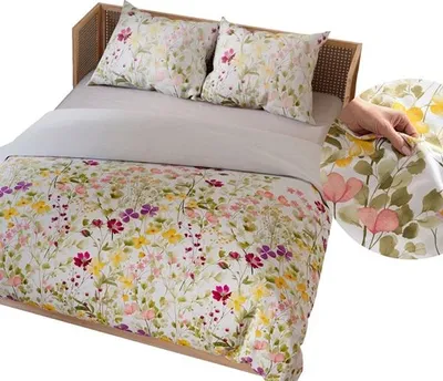 Obrázek produktu pro Ložní prádlo, bavlněný satén 200x220 Florina Barevné květy