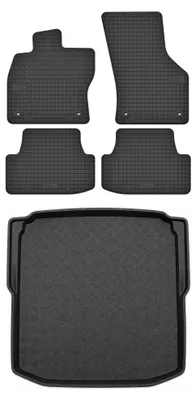 Obrázok produktu pre Gumové autokoberce SolidTread + vaňa kufra pre: Skoda Octavia III 2012-2020 hatchback 5 ks