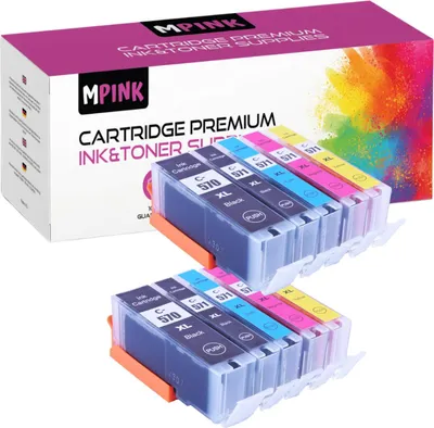 Produktbild von 10x Druckerpatronen für Canon PGI-C570 CLI-571 MG5751 6850 7750 CMYKx2