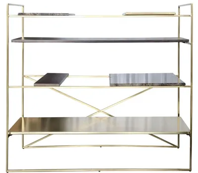 Immagine prodotto di Casa Padrino mobile soggiorno oro 110 x 45 x h. 100,5 cm - mobile scaffale di design