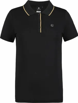 Produktbild von Luhta Halkokari Poloshirt, Schwarz, Gr. M, A.W.S. ACTIVE, halber Knopfverschluss