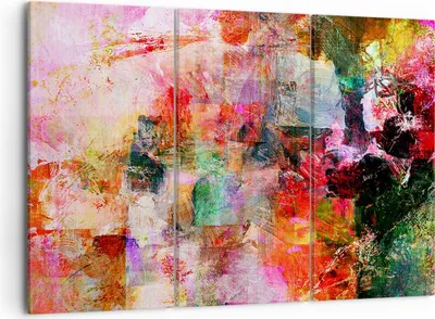 Produktbild von Bild auf Leinwand - Leinwandbild - Abstraktion modern - 105x70cm - Wand Bild - Wanddeko - Leinwanddruck - Bilder - Kunstdruck - Wanddekoration - Leinwand bilder - Wandkunst - CE105x70-3545