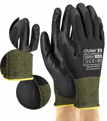 Produktbild von Schwarze Arbeitshandschuhe J-TIMIPOLI_BB9-L - 1 Paar