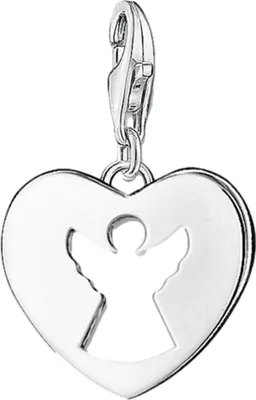 Produktbild von Thomas Sabo Anhänger Charm-Club Schutzengel-Herz 925 Sterling Silber Blank 0869-001-12