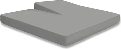 Produktbild von Split Topper Spannbettlaken grau 180x200 - 200x200 cm Heavy Jersey Baumwolle