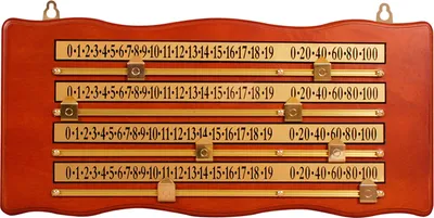 Zdjęcie produktu dla Snooker Anzeigetafel für 4 Personen 50x23 cm