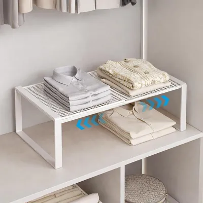 Image de Solidchoice - Organisateur de placard à vêtements, extensible et empilable