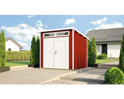 Produktbild von weka Gartenhaus Limmen 264, 21 mm, Doppeltür - B x T x H - 263.00 x 285.00 x 239.00 - Schwedenrot