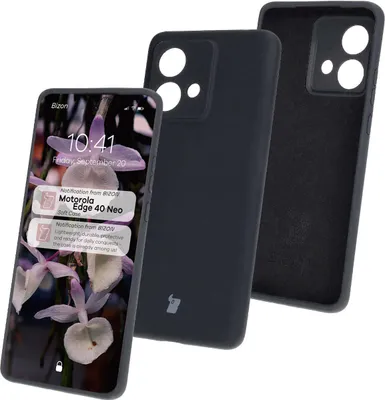 Produktbild von Bizon Soft Case Motorola Edge 40 Neo schwarz