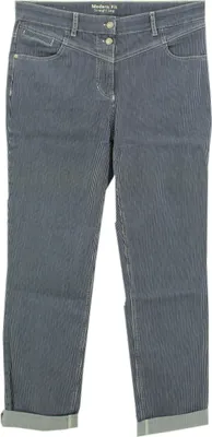 Produktbild von 29649 Gerry Weber, Modern Fit,  Damen Jeans Hose, Stretchdenim, blau weiß, D 42 W 32 L 32