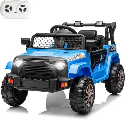 Productafbeelding van Elektrische kinderauto, 12V. Elektrische kinderauto met 2,4G afstandsbediening, muziek en koplampen. Geschikt voor kinderen vanaf 3 jaar