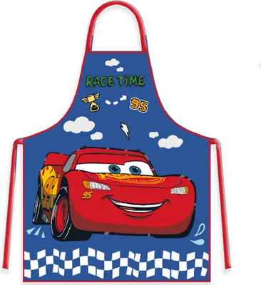 Produktbild von Disney Cars Küchenschürze mit Mütze für Kinder – Schutz beim Kochen und Basteln