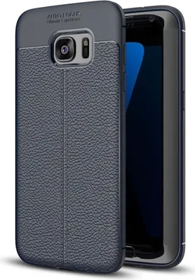 Produktbild von Handy Hülle Schutz Case für Samsung Galaxy S7 Edge Cover Rahmen Etui Blau