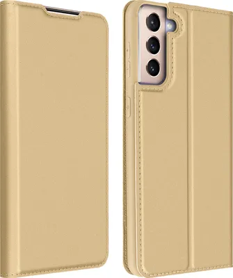 Image de Étui à rabat avec porte-carte et fonction support Samsung Galaxy S21 Plus - Or