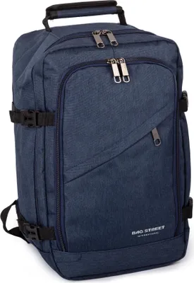 Produktbild von Bag Street Reiserucksack Handgepäck Kofferöffnung mit Organizer Dunkelblau