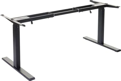 Produktbild von Gestell HWC-D40, variables Tischgestell für Schreibtisch, elektrisch höhenverstellbar Memory 29kg schwarz