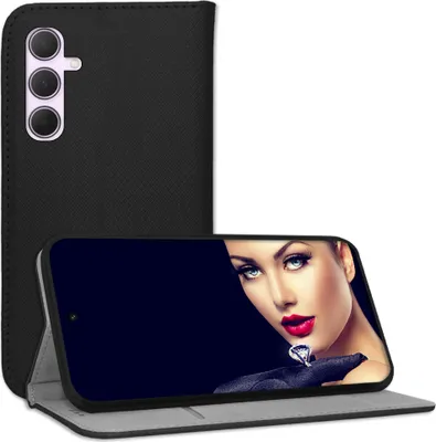 Produktbild von Bookstyle Schutzhülle Klapphülle Schutztasche Etui Cover für Samsung Galaxy A35 5G (6.6'') - Schwarz