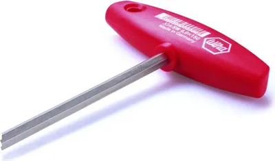 Produktbild von Wiha Schraubendreher 6-kant Schlüsselweite 5x150mm Gesamtlänge 182mm Klinge glanzvernickelt mit Quergriff - 917