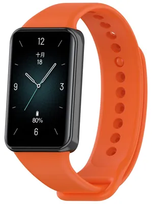 Produktbild von Für Honor Band 9 hochwertiges TPU Solid Color Watch Ersatz Arm Band Orange