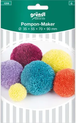 Produktbild von Gründl Pompon-Maker Ø 35/55/70/90 mm inkl. Anleitung