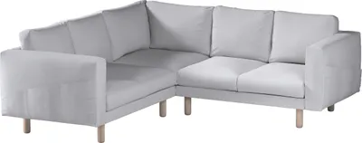 Produktbild von Dekoria Bezug für Norsborg 4-Sitzer Ecksofa, hellgrau, Norsborg 4-Sitzer Ecksofabezug