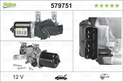 Zdjęcie produktu dla Silnik Wycieraczek Nissan Qashqai 02.07-12.13 Przód