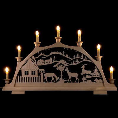 Produktbild von Schwibbogen Wildfütterung (63x37cm) von Rauta