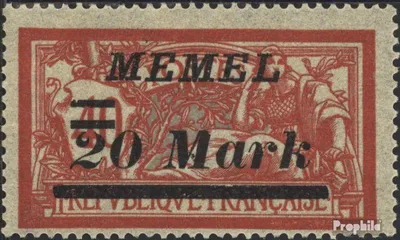 Produktbild von Briefmarken Memelgebiet 1922 Mi 114 postfrisch Freimarken