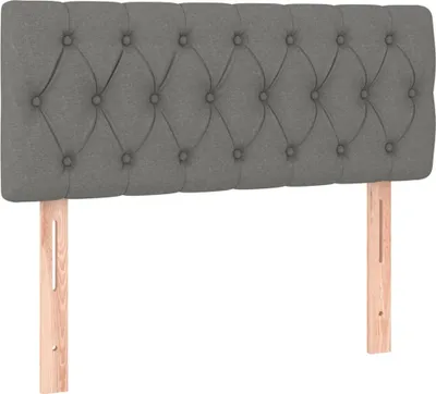 Immagine prodotto di vidaXL Testiera grigio scuro 100x7x78/88 cm tessuto