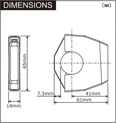 Produktbild von Daytona USB-Buchse Slim-Mount USB-Slim-Mount 2x Typ-A SW 2x 12W