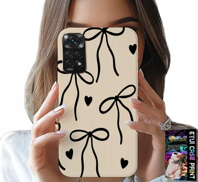 Produktbild von Fall Für Xiaomi Note 11 Pro - Beige Schleife Band Mode-Designs