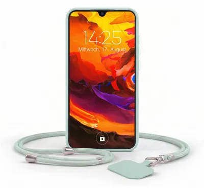 Produktbild von Handyhülle für Huawei P30 mit Handykette Band Kordel Hülle Case Schutzhülle Türkis