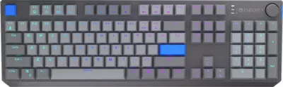 Produktbild von ENDORFY Thock V2, Verkabelt & Kabellos, USB + RF Wireless + Bluetooth, Mechanischer Switch, QWERTY, RGB-LED, Grau