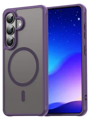 Immagine prodotto di Custodia MagSafe per Samsung Galaxy S26 5G con protezione magnetica in TPU per fotocamera, viola