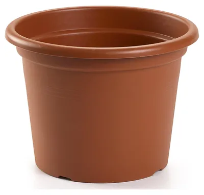Produktbild von Plasticforte Pflanztopf - braun - rund - 25 x 19 cm