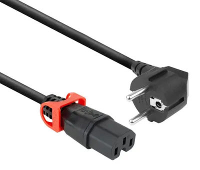 Zdjęcie produktu dla ACT PL0092, 2 m, CEE 7/7, IEC C15, 250 V, 10 A
