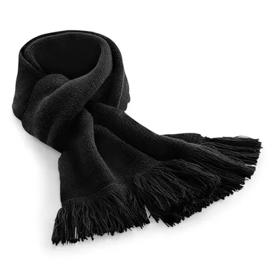 Produktbild von Beechfield Uni Strickschal RW5809 (Einheitsgröße) (Schwarz)