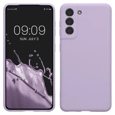 Produktbild von kwmobile Handyhülle für Samsung Galaxy S21 Hülle - weiches Handy Silikon Case - Schutzhülle Cover - Lavendel