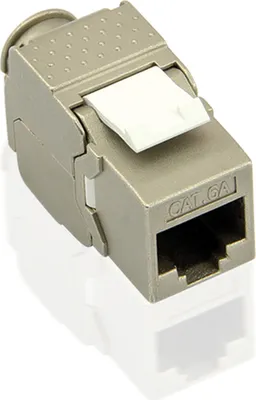 Produktbild von VALUE Cat.6A (Class EA) Keystone, RJ-45, geschirmt, werkzeuglos, SLIM