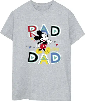 Zdjęcie produktu dla Disney – koszulka damska „Mickey Mouse Rad Dad” BI39095 (XXL) (szara)