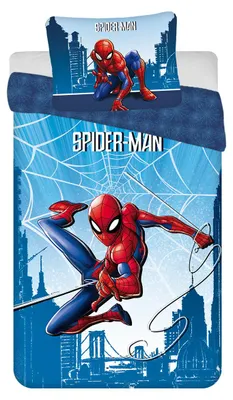 Produktbild von Spiderman Kuschelige Bettwäsche Baumwolle, 140x200 cm & 60x80 cm